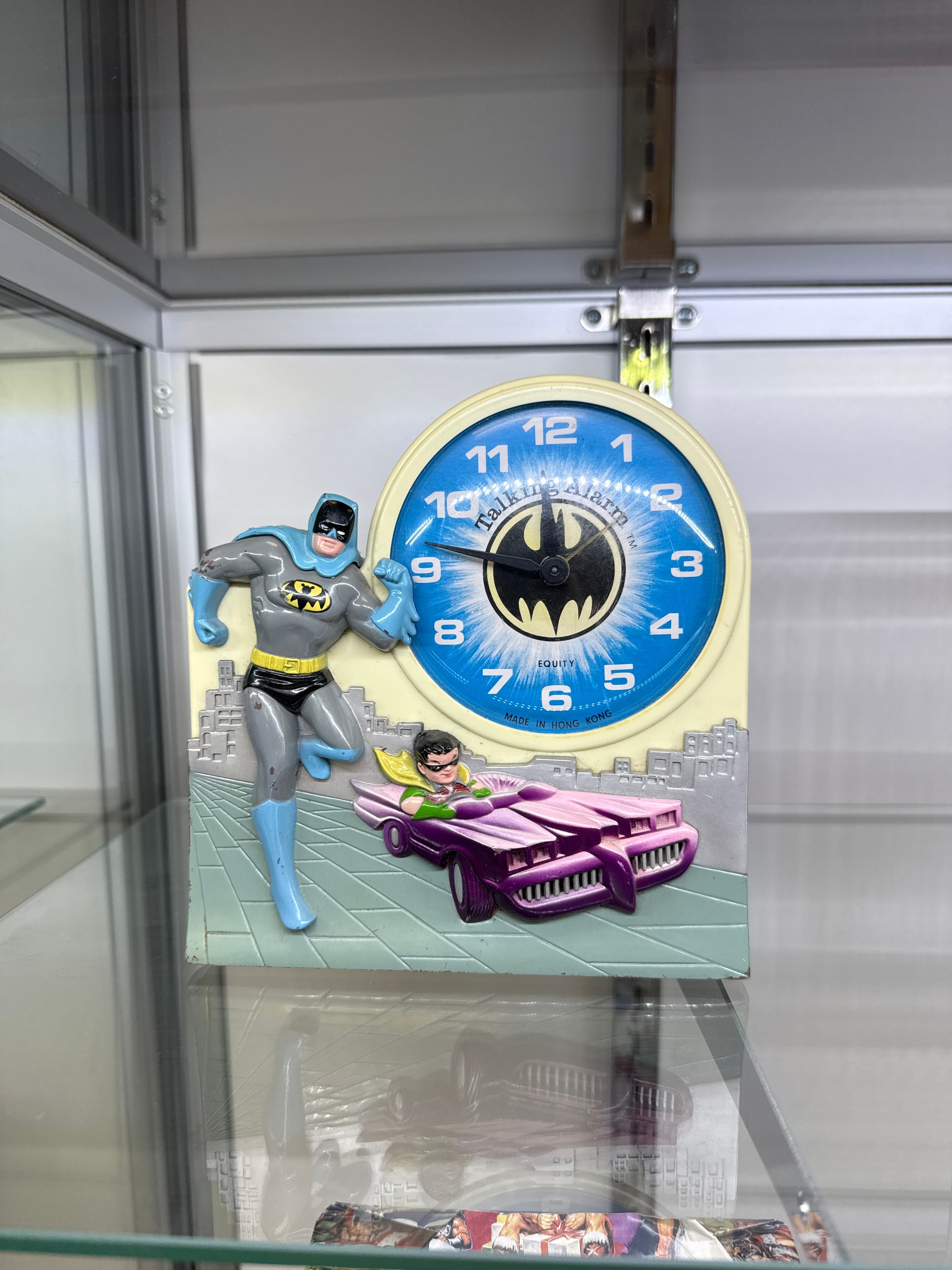 1974 Batman & Robin Talking Alarm Clock Complete
