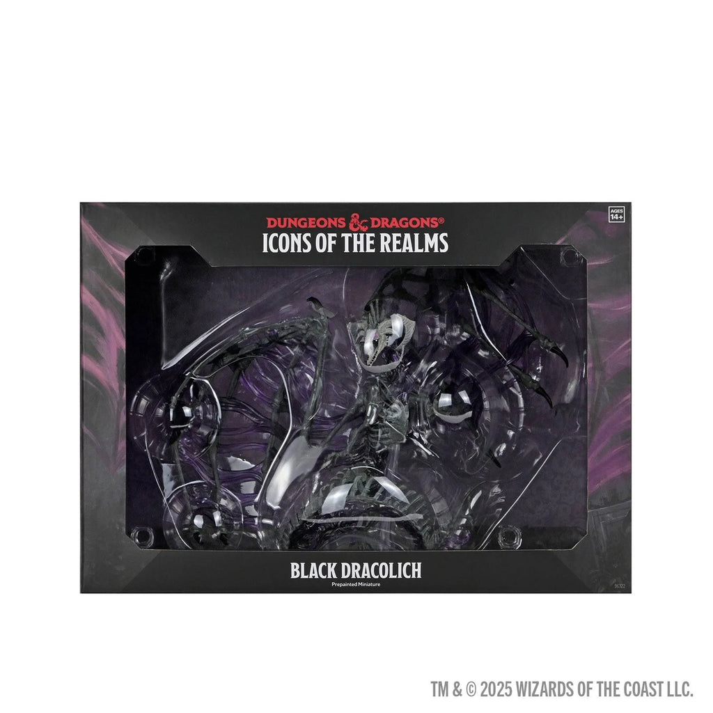 D&D icons of the realms black Draco Lich ￼